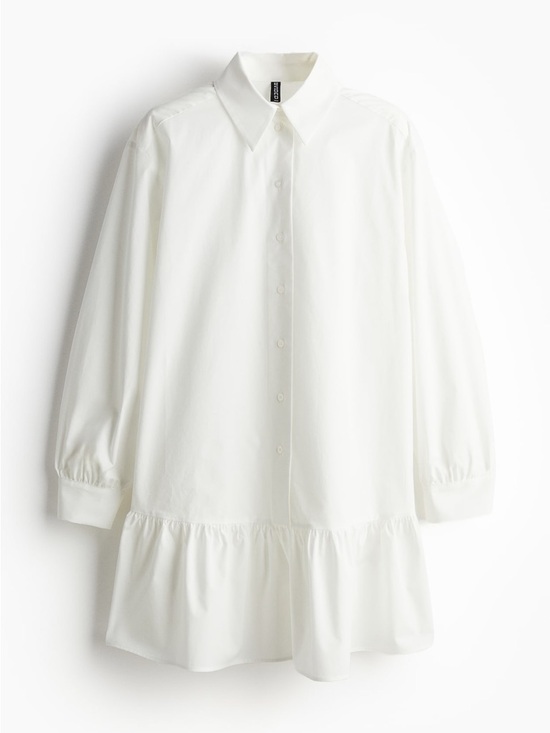 H&M Dresses & Skirts - H&M White Mini Shirt Dress